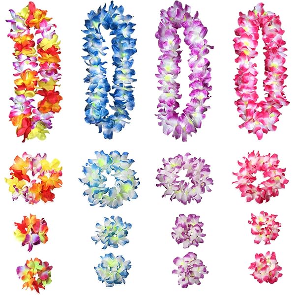 ハンドメイド フラダンス用レイ6本 ハンドメイド フラダンス用レイ6本